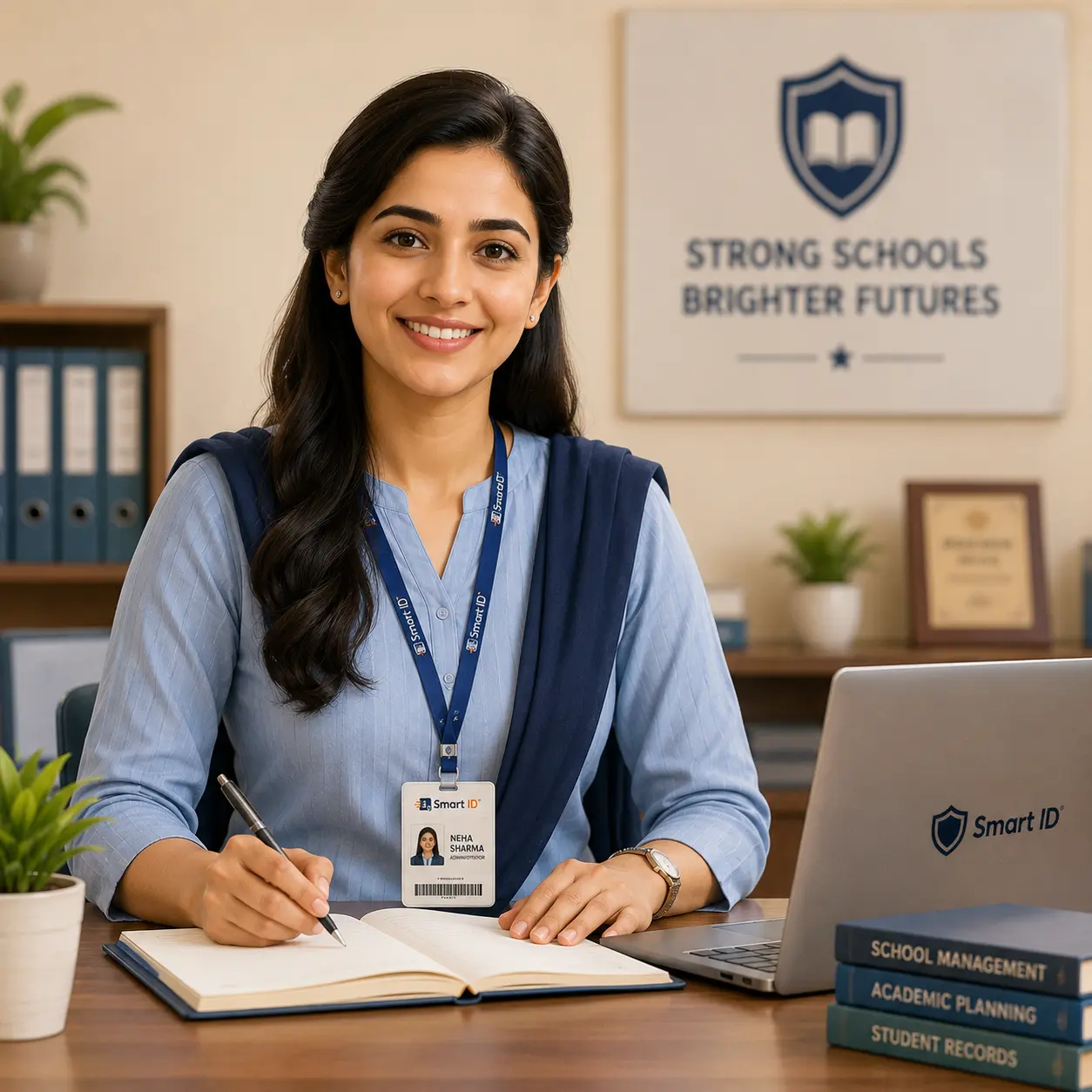 School staff using Smart ID
