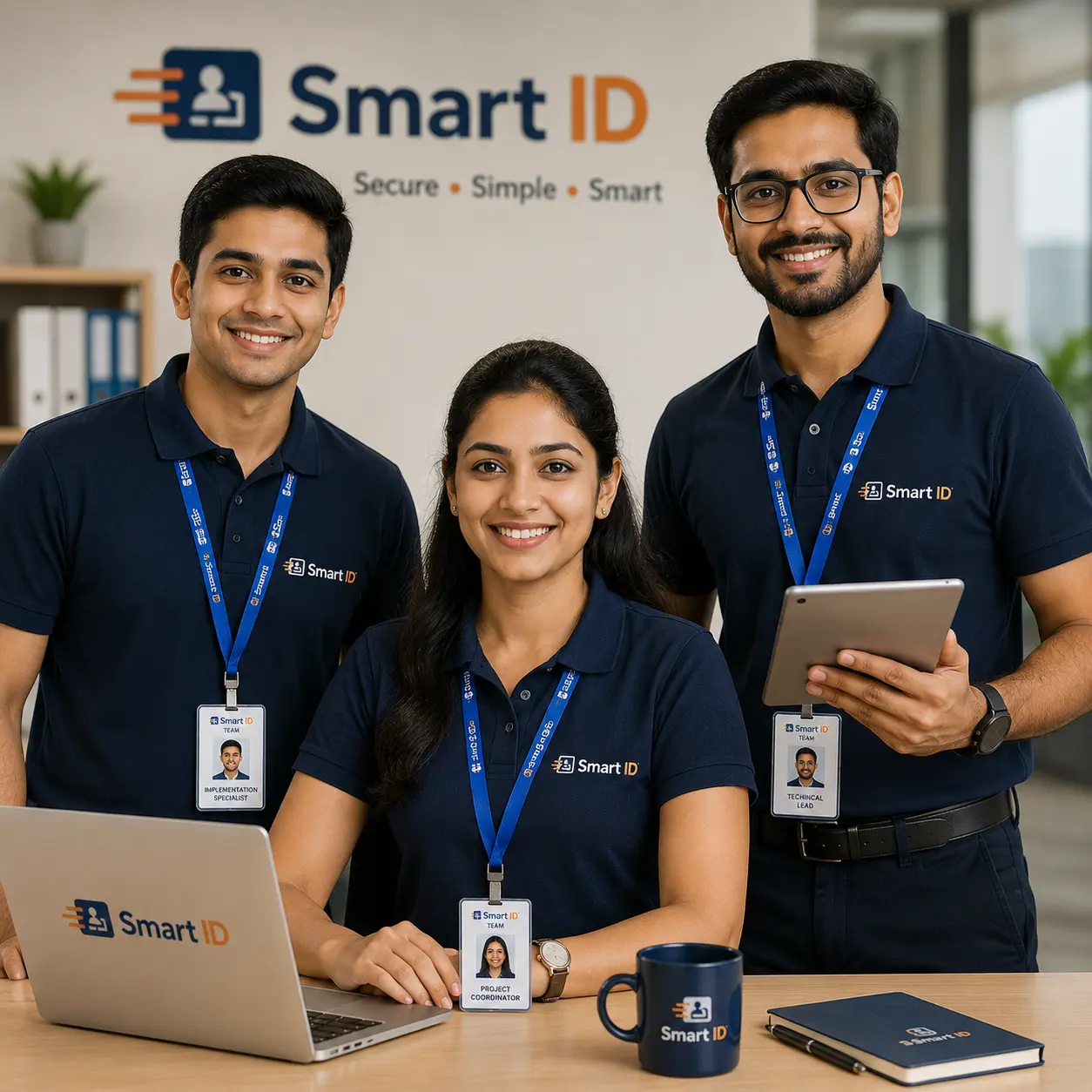 Smart ID implementation team supporting a school